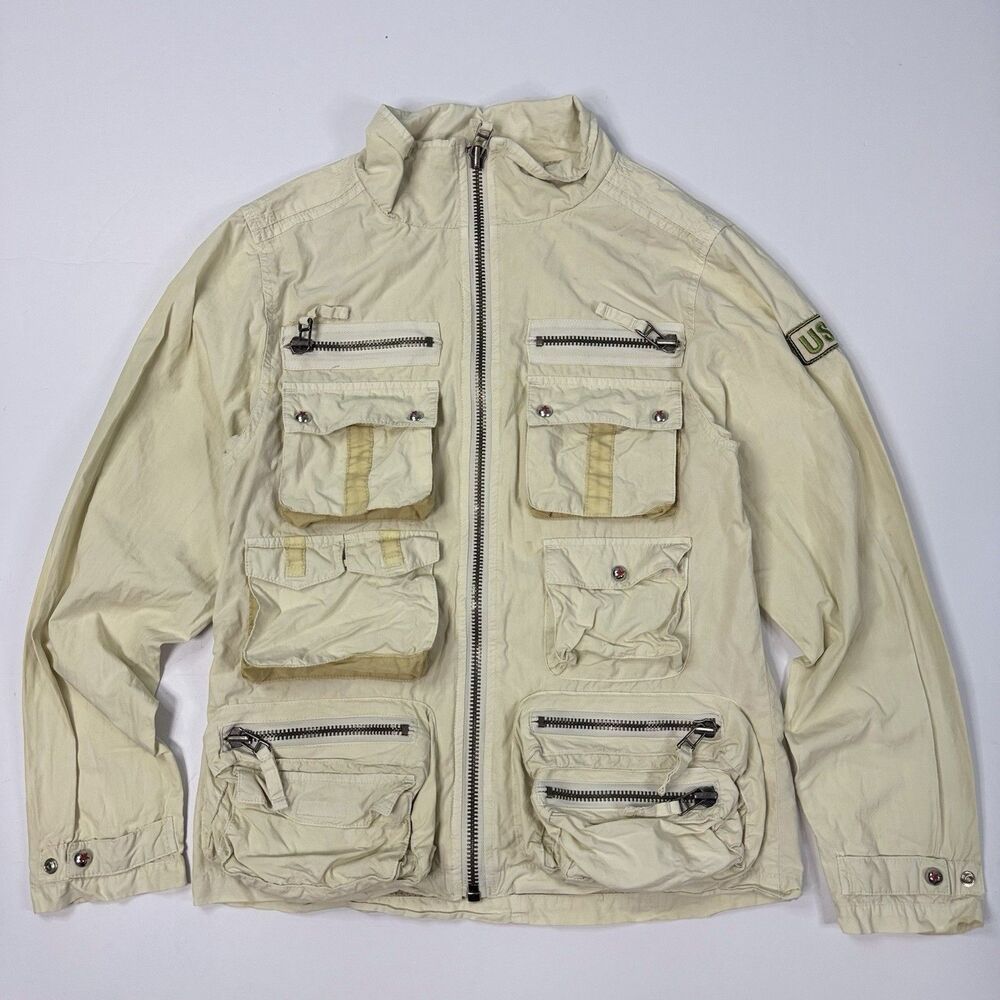 Vintage Womens Air Force Tactical Utility Jacket Full Zip Lined Size 12 Gorpcore